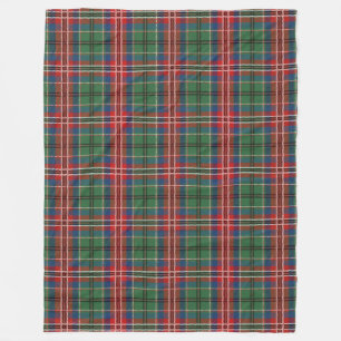 Tartan MacCulloch Play Red Blue Grönt Play Fleecefilt
