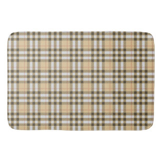 Tartan Mönster Fabric Large Bath Mat Badrumsmatta