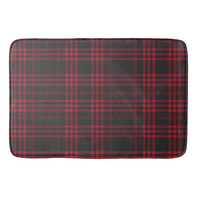 Tartan Mönster Fabric Large Bath Mat Badrumsmatta (Framsidan)