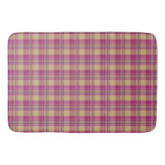 Tartan Mönster Fabric Large Bath Mat Badrumsmatta