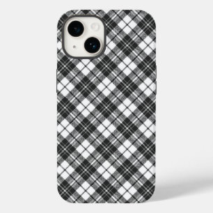 Tartan mönster helgdagar Julsvart, vit