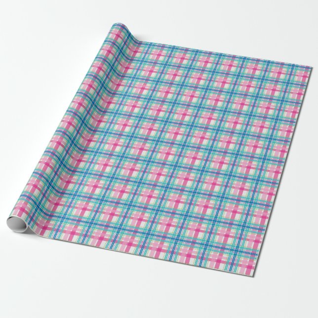 Tartan, mönster presentpapper (Utrullad)