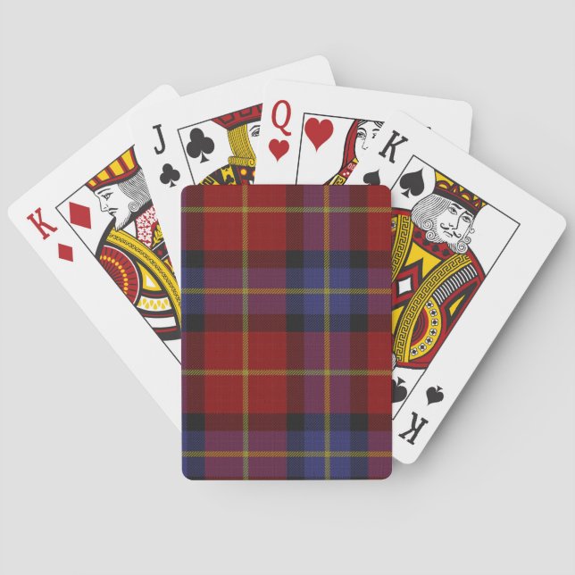 Tartan mönster spelkort (Baksidan)