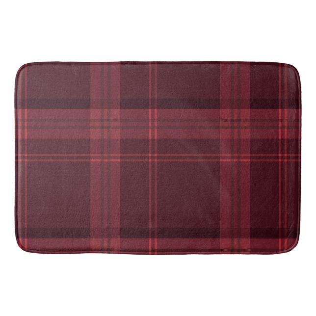 Tartan Mönster Tyg Badrumsmatta (Framsidan)