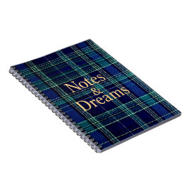 Tartan notebook anteckningsbok