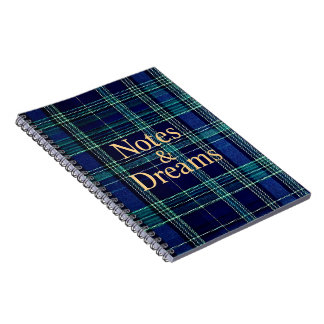 Tartan notebook anteckningsbok