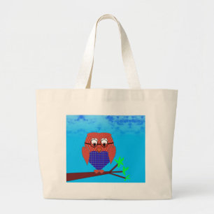 Tartan och Hearts Uggla Jumbo Tygkasse