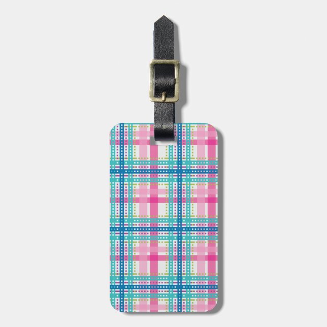 Tartan plädmönster bagagebricka (Vertikal Framsida)