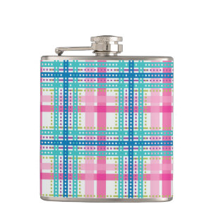 Tartan plädmönster fickplunta