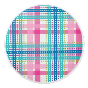 Tartan plädmönster knopp