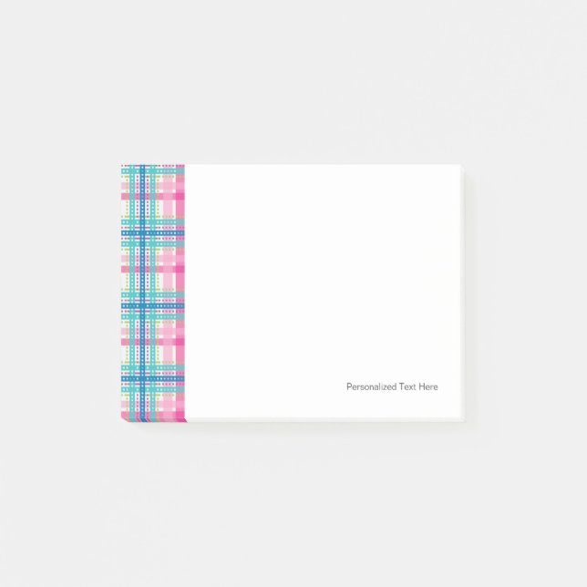 Tartan plädmönster post-it block (Framsida)