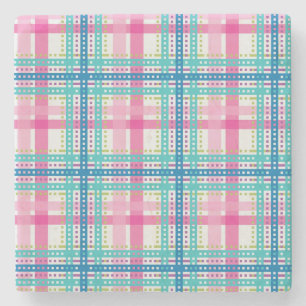 Tartan plädmönster stenunderlägg
