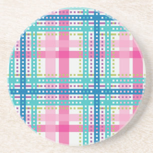 Tartan plädmönster underlägg sandsten