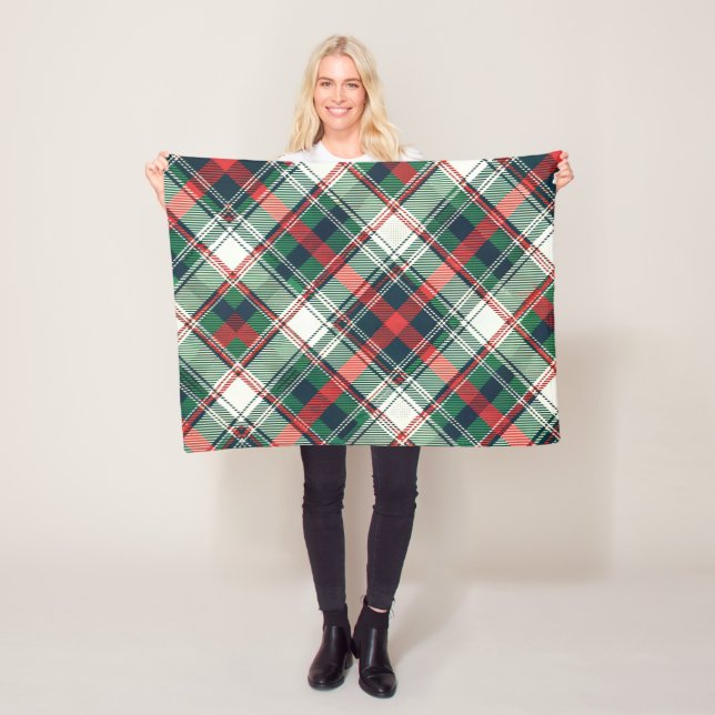 Tartan Plaid Blanket Fleecefilt (På plats)