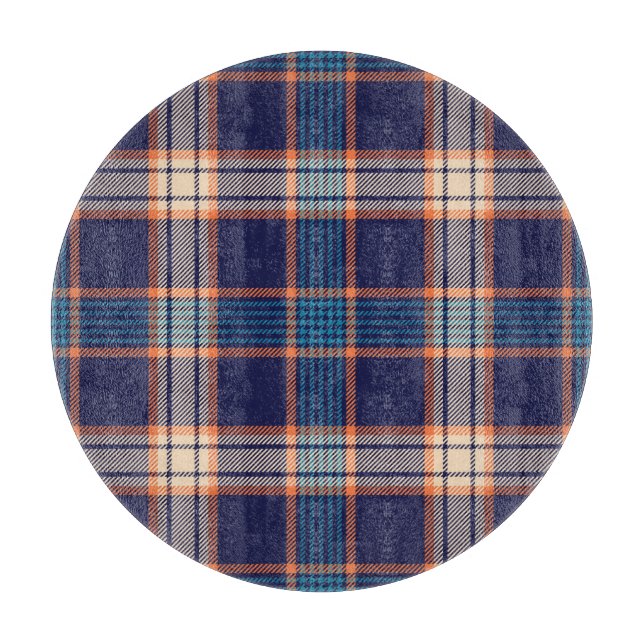 Tartan plaid, färglös marin struktur. (Framsidan)