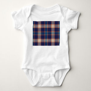 Tartan plaid, färglös marin struktur. t shirt