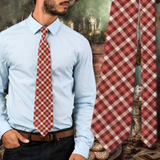 Tartan Plaid Maroon and Cream Design Slips (Skapare uppladdad)