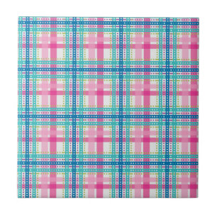 Tartan, plaid mönster kakelplatta