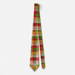 Tartan Plaid Skräddarsydd Monogrammerad Fest Slips
