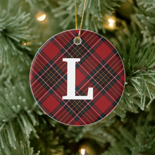 Tartan Play Ceramic Ornament (Träd)