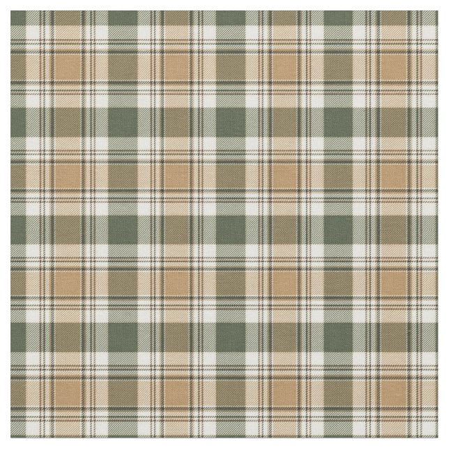 Tartan Play - Earth Tones Tyg (Närbild)
