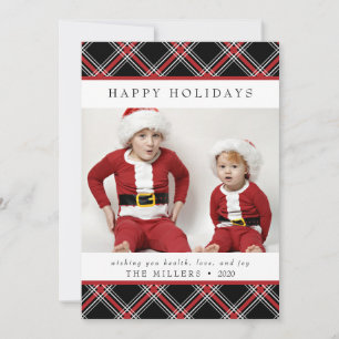 Tartan Play Glad helg Card för jul Julkort