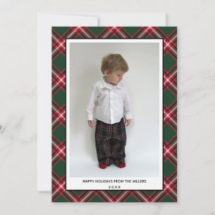 Tartan Play Glad helg Card för jul Julkort