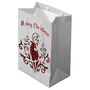 Tartan Play-Hjort på snöflingdesign