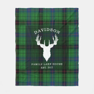 Tartan Play Klan Davidson Family Sjö House Fleecefilt