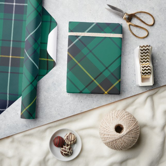 Tartan Play Klan Henderson Family Mönster Presentpapper (Hantverk)
