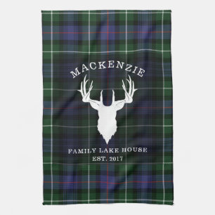 Tartan Play Klan MacKenzie Family Sjö House Kökshandduk