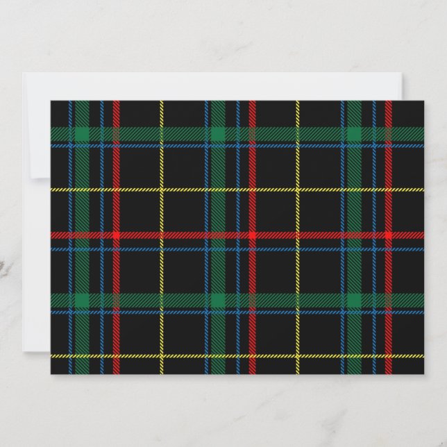 Tartan Play Masculine Inbjudningar (Framsida)