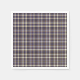 Tartan Play Mönster Brown, Blue & Beige No. 69 Pappersservett