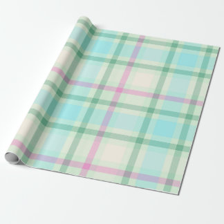 Tartan Play Pastel-emballering papper Presentpapper