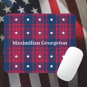Tartan Play - Patriotic - Red Blue White Stars Musmatta