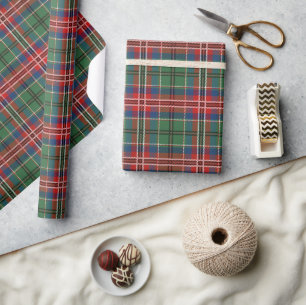 Tartan Play Rustic Klan MacCulloch Helgdagar Presentpapper