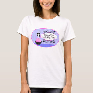 Tårtan poppar efterrättanpassningsbaraffär tee shirt