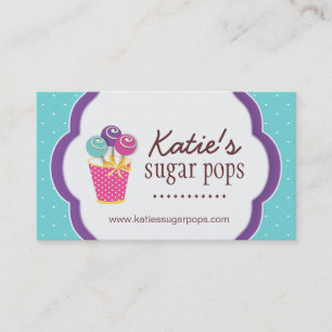 Tårtan poppar visitkortar visitkort