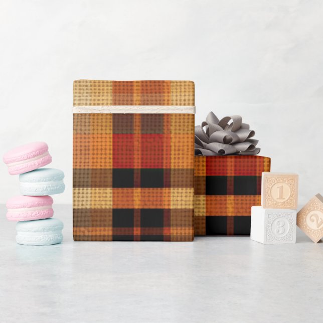 Tartan Presentpapper (Baby Shower)