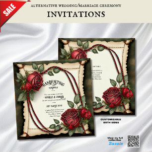 TARTAN RIBBON HANDFASTING CEREMONY INVITATIONS INBJUDNINGAR