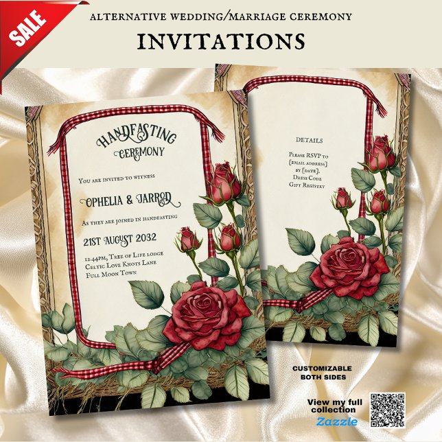 TARTAN RO HANDFASTING CEREMONY INVITATIONS INBJUDNINGAR (Skapare uppladdad)