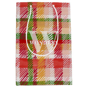 Tartan-rutig anpassad monogram utomhus evenemangst