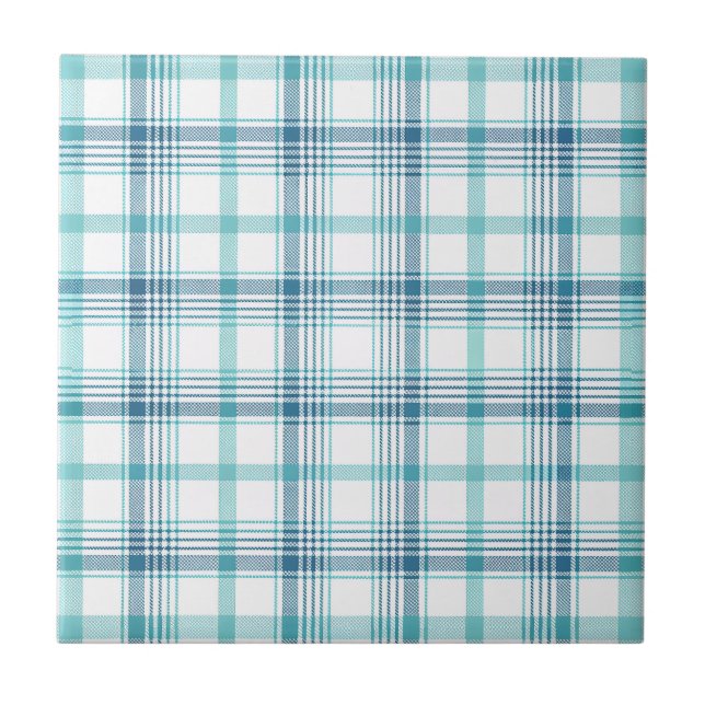 Tartan Rutig Keramisk Platta Kakelplatta (Framsidan)