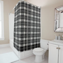 Tartan Scotland Play Black White Grått Checker