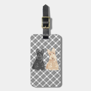 Tartan Scotties Bagagebricka