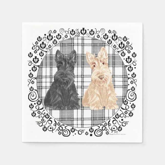 Tartan Scotties Pappersservett (Framsidan)