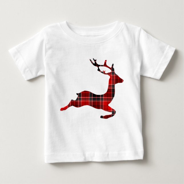 Tartan Scottish rener jul T Shirt (Framsida)