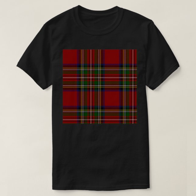 TARTAN SCOTTISH Stewart Royal PLAID CHECK DESIGN 1 T Shirt (Design framsida)
