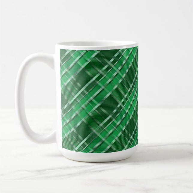 Tartan Swahili Grönt Play Mönster-88675 Kaffemugg (Vänster)
