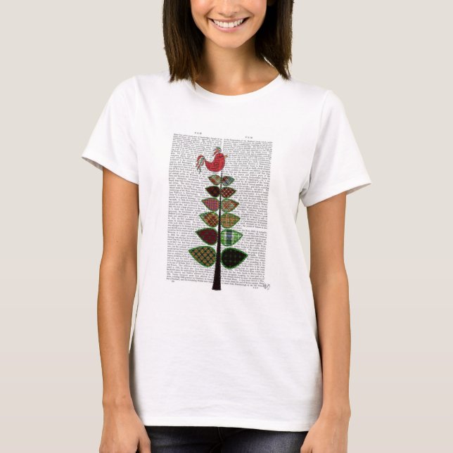 Tartan Träd Illustration Tee (Framsida)